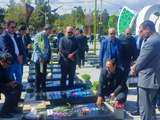 تجدید میثاق مدیرکل بنیاد شهید و امورایثارگران آذربایجان غربی و مسئولین استان با آرمان‌های شهدا